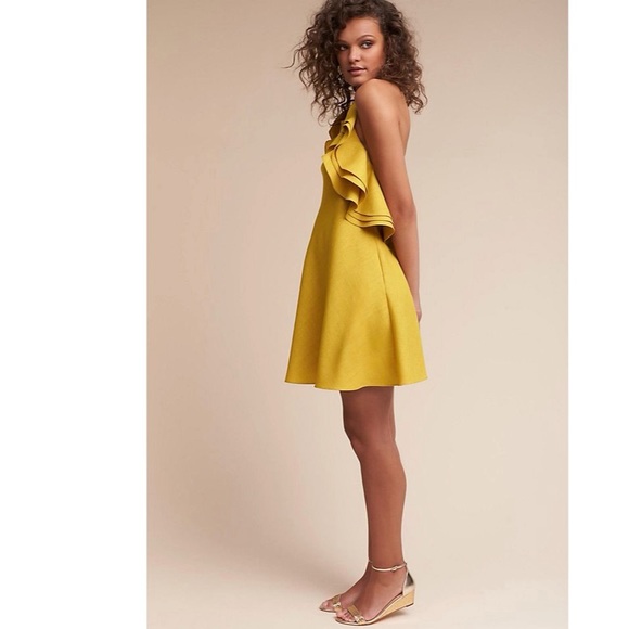 Badgley Mischka Marigold Party Dress Size 2 - Picture 12 of 13